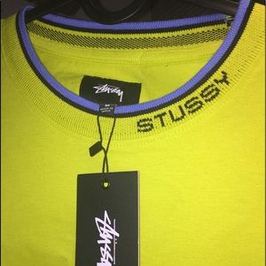 stüssy long sleeve neon shirt